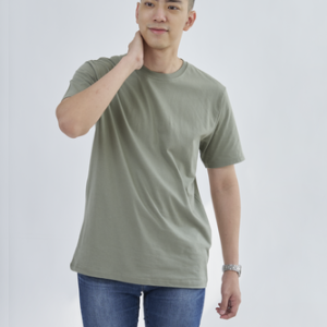 Kaos Polos Pria Hijau Sage