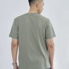 Kaos Polos Pria Hijau Sage - Gambar 2