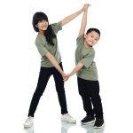 Kaos Polos Anak Warna Hijau Sage