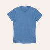 Kaos Polos Slimfit Wanita Warna Steel Blue