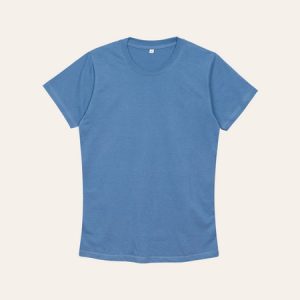 Kaos Polos Slimfit Wanita Warna Steel Blue