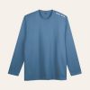 Kaos Polos Steel Blue Lengan Panjang
