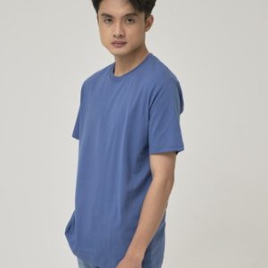Kaos Polos Pria Steel Blue