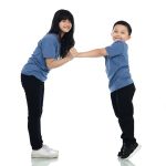 Kaos Polos Anak Warna Steel Blue