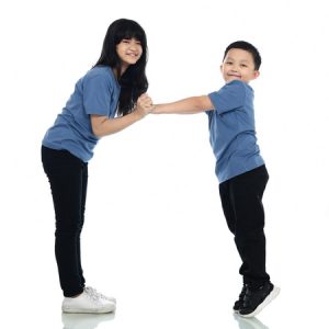 Kaos Polos Anak Warna Steel Blue