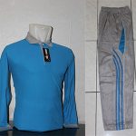 Seragam Olahraga Polos Warna Turkis Abu