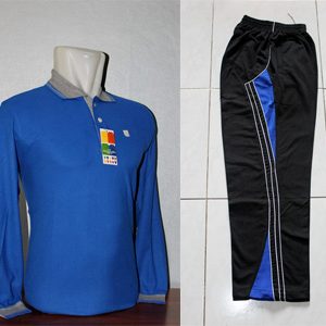 Seragam Olahraga Polos Warna Biru Benhur