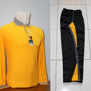 Seragam Olahraga Polos Warna Kuning