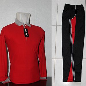 Seragam Olahraga Polos Merah