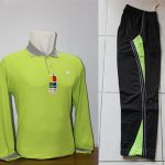 Seragam Olahraga Polos Warna Hijau Stabilo