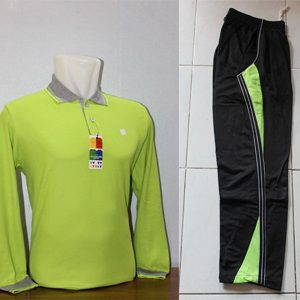 Seragam Olahraga Polos Warna Hijau Stabilo