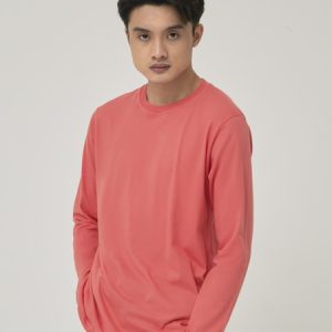 Kaos Polos Pria Lengan Panjang Warna Salem