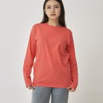 Kaos Polos Wanita Lengan Panjang Warna Salem