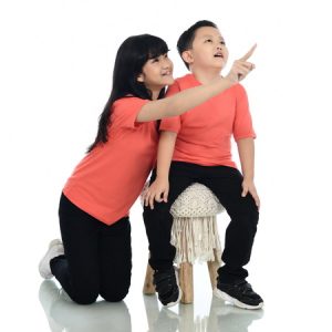 Kaos Polos Anak Warna Salem