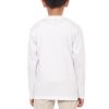 Kaos Polos Anak Lengan Panjang Putih Bersih - Gambar 3