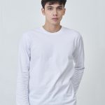 Kaos Polos Pria Lengan Panjang Warna Putih Bersih