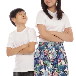 Kaos Polos Anak Warna Putih Bersih