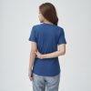 Kaos Polos Wanita Warna Classic Blue - Gambar 2