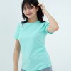 Kaos Polos Wanita Warna Mint - Gambar 2