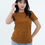Kaos Polos Wanita Warna Caramel