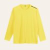 Kaos Polos Kuning Muda Lengan Panjang
