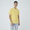 Kaos Polos Pria Kuning Muda