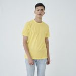 Kaos Polos Pria Kuning Muda