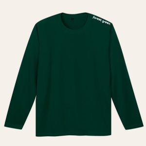 Kaos Polos Forest Green Lengan Panjang