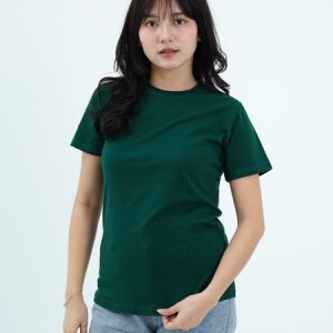 Kaos Polos Wanita Warna Forest Green