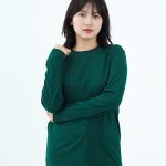 Kaos Polos Wanita Lengan Panjang Forest Green