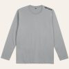Kaos Polos Abu Silver Lengan Panjang