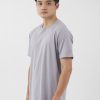 Kaos Polos Pria Abu Silver