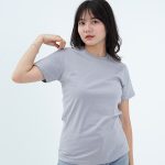 Kaos Polos Wanita Warna Abu Muda