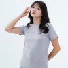 Kaos Polos Wanita Warna Abu Muda - Gambar 2