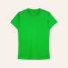 Kaos Polos Slimfit Wanita Warna Hijau Fuji