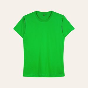 Kaos Polos Slimfit Wanita Warna Hijau Fuji