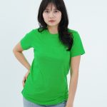Kaos Polos Wanita Warna Hijau Fuji