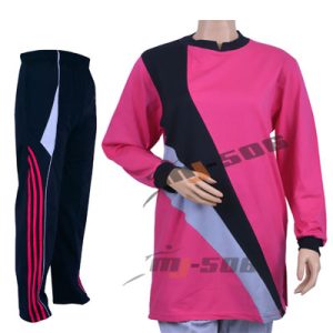 Baju Olahraga Muslimah Model Tunik Warna Pink