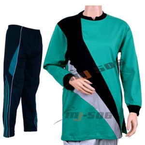 Baju Olahraga Muslimah Model Tunik Hijau Toska