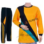 Baju Olahraga Muslimah Model Tunik Warna Kuning