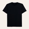 Kaos Polos V-Neck Hitam