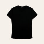 Kaos Polos Slimfit Wanita Warna Hitam