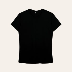 Kaos Polos Slimfit Wanita Warna Hitam