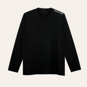 Kaos Polos Hitam Lengan Panjang