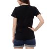 Kaos Polos Wanita Warna Hitam - Gambar 3