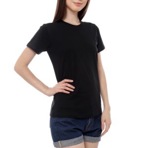 Kaos Polos Wanita Warna Hitam