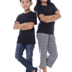 Kaos Polos Anak Warna Hitam