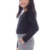Kaos Polos Anak Lengan Panjang Warna Hitam - Gambar 2