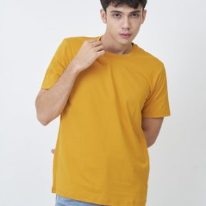 Kaos Polos Pria Warna Mustard