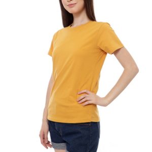 Kaos Polos Wanita Warna Mustard